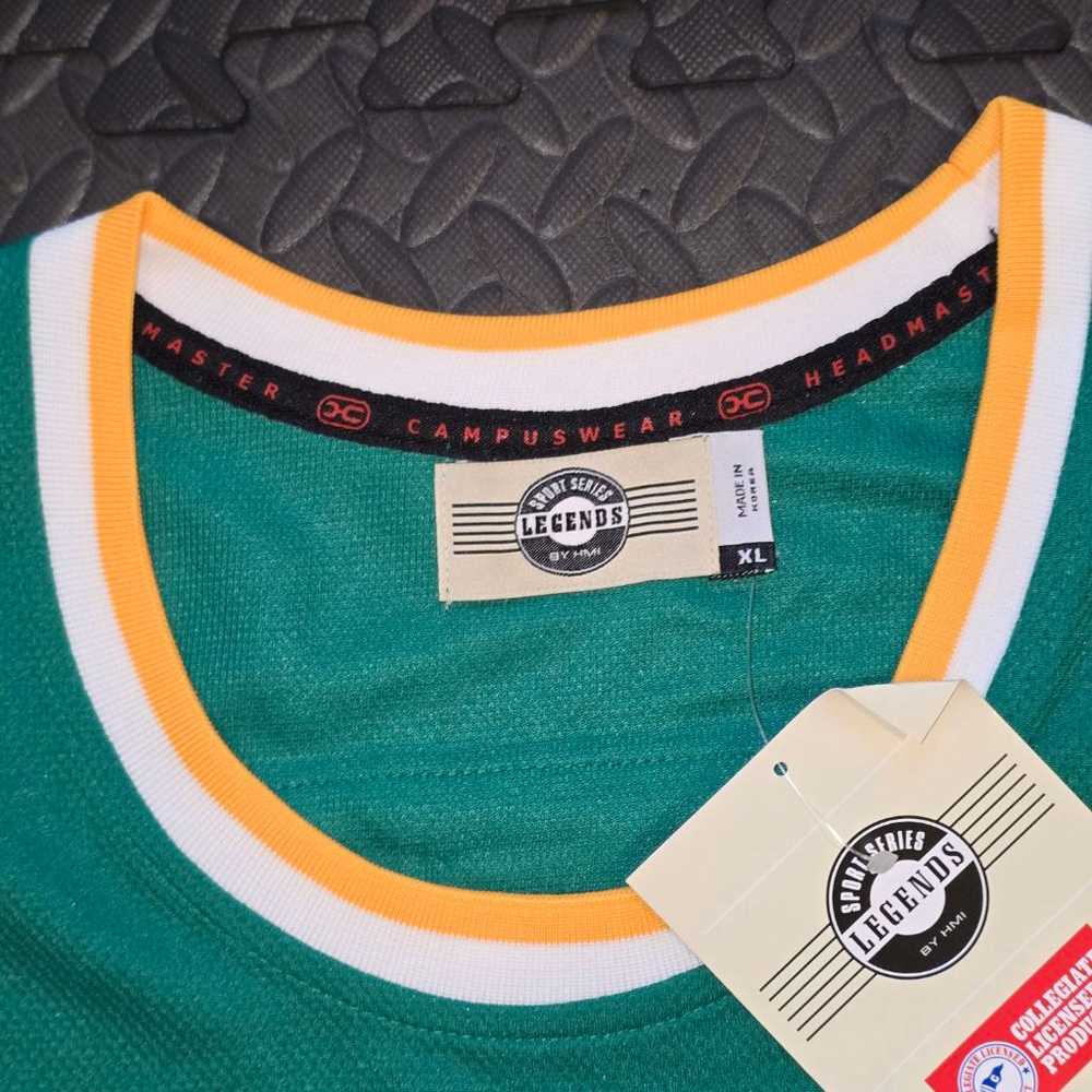 Men's HMI Sports Series Legends Green White Yellow USF Russell #6 Jersey XL - Picture 3 of 3